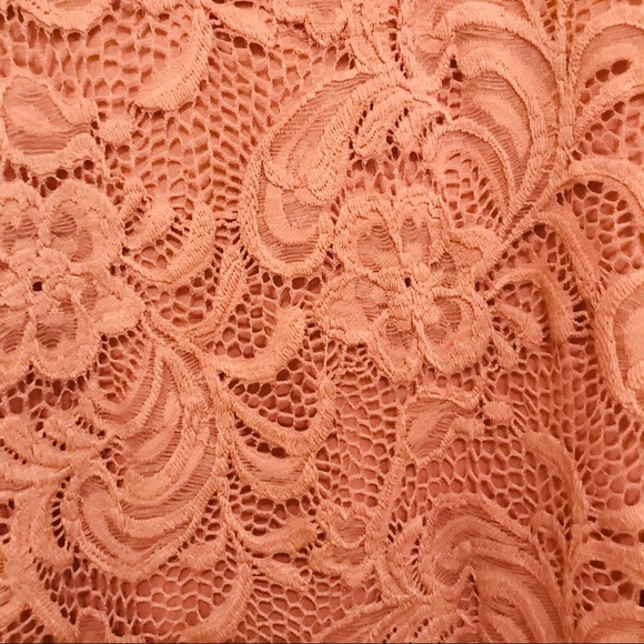 Ambiance Sleeveless Dusty Rose Lace Dress Small - Picture 3 of 5